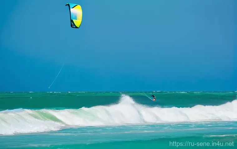 세네갈에서 해양 스포츠 즐기기 - **Prompt 1: Exhilarating Surfing at Ngor Island**
    "A dynamic, action-packed image featuring a fi...