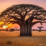 세네갈에서 명상과 힐링 여행 - Senegalese Baobab Dawn Serenity**

A breathtaking, wide-angle landscape shot of a vast Senegalese sa...